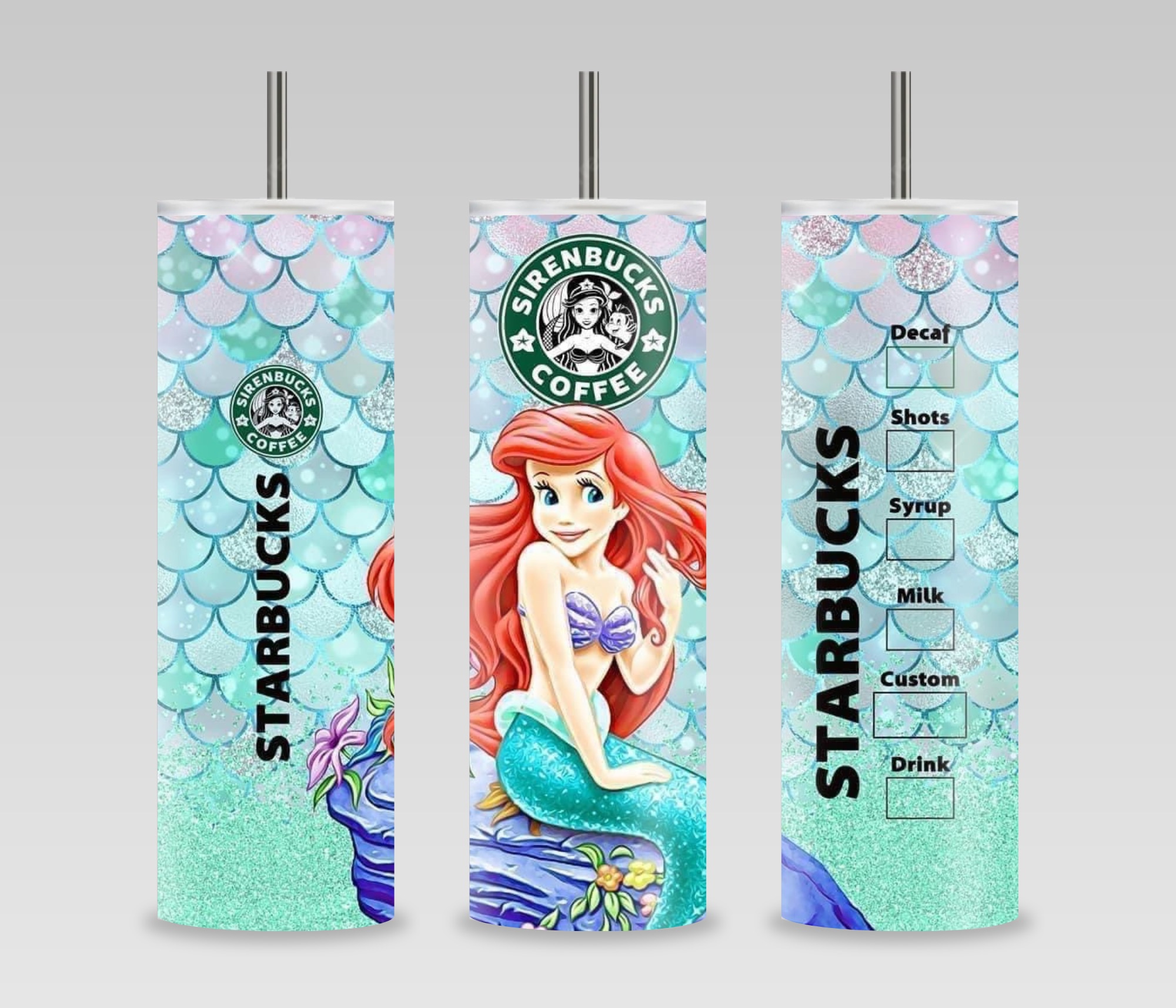 Little Mermaid Starbucks Tumbler